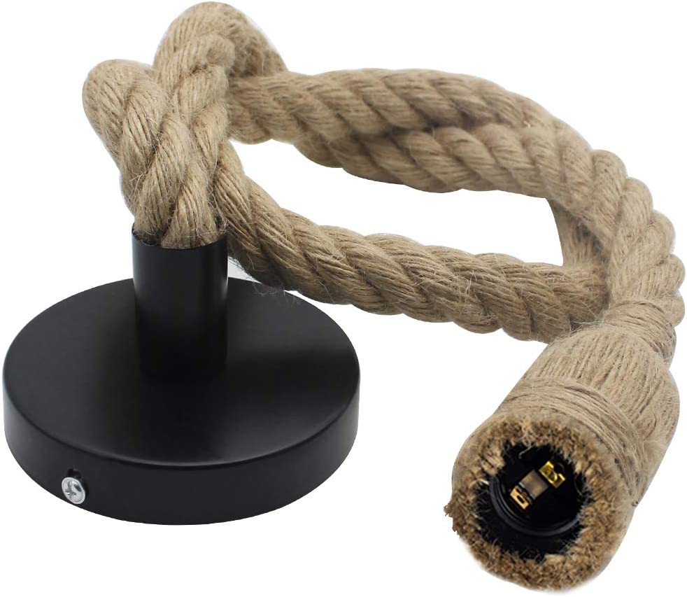 Lámpara Cuerda Vintage, E27 100 cm Rústico