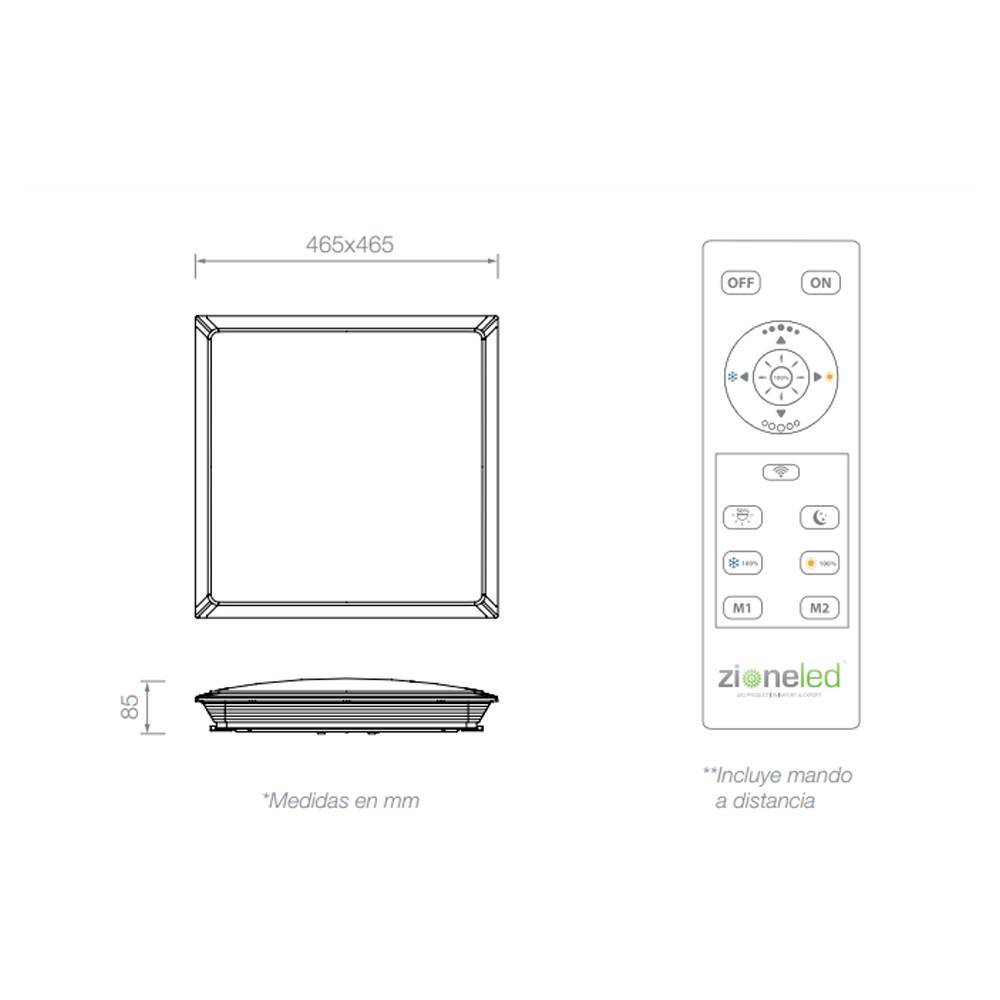 Plafon Nacar 50W Blanco REF. PF-NÁCAR